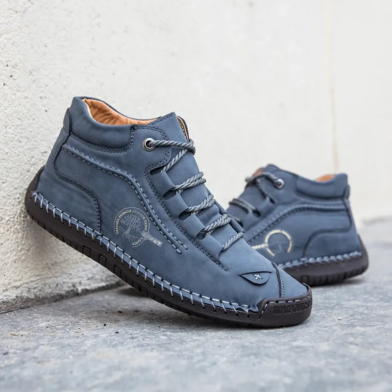 ClassicForge™ | Retro Pigskin Leather Boots