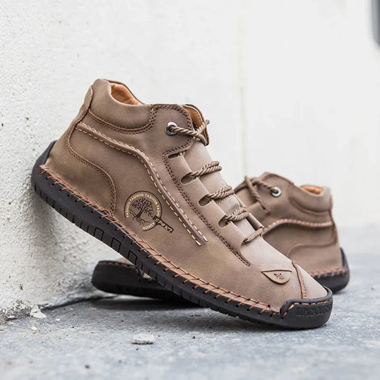 ClassicForge™ | Retro Pigskin Leather Boots