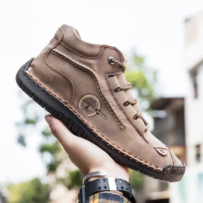 ClassicForge™ | Retro Pigskin Leather Boots