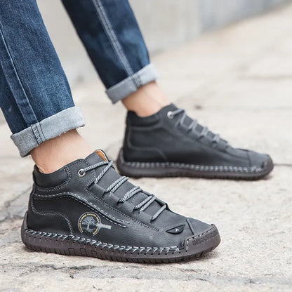 ClassicForge™ | Retro Pigskin Leather Boots