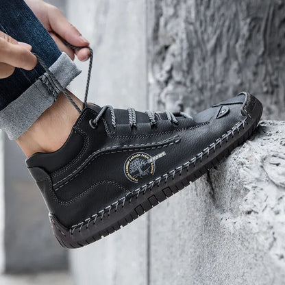 ClassicForge™ | Retro Pigskin Leather Boots