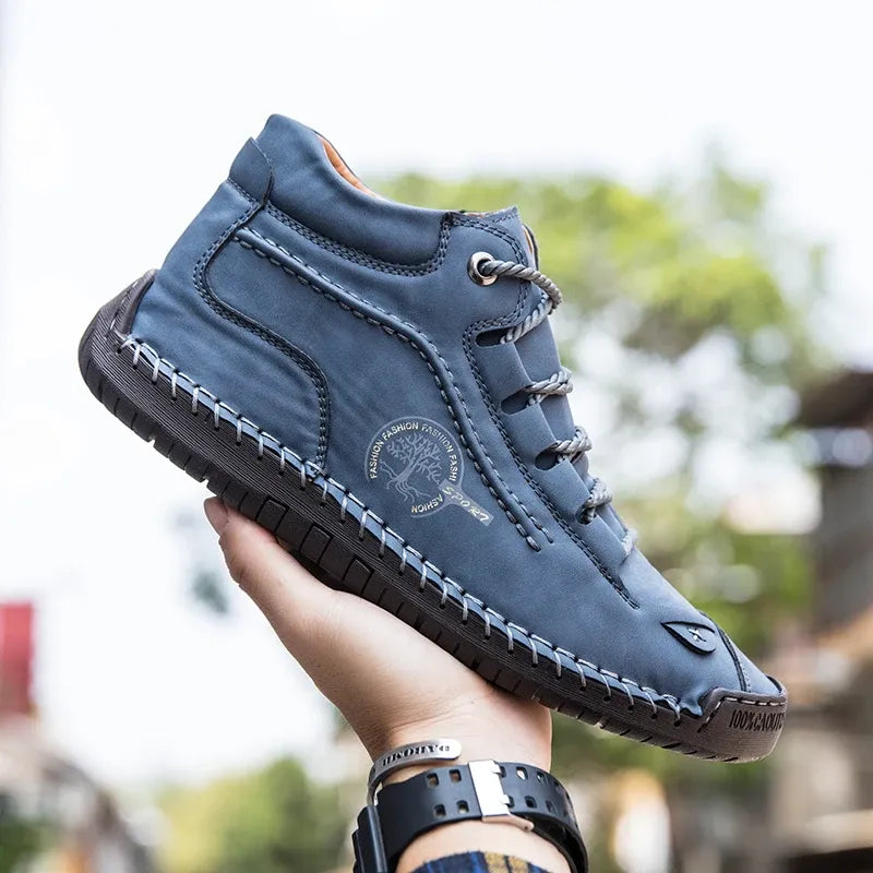 ClassicForge™ | Retro Pigskin Leather Boots