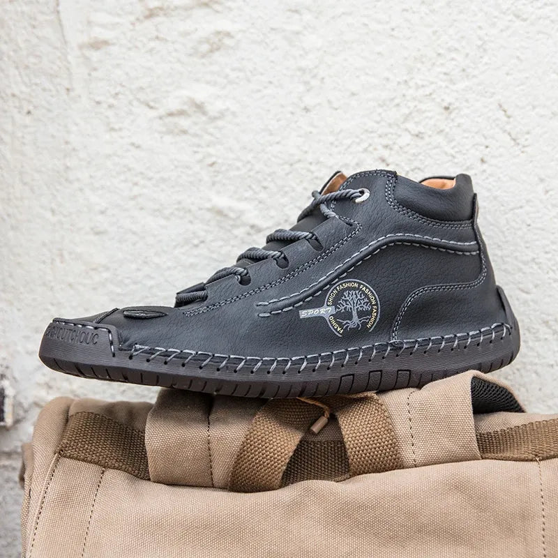 ClassicForge™ | Retro Pigskin Leather Boots