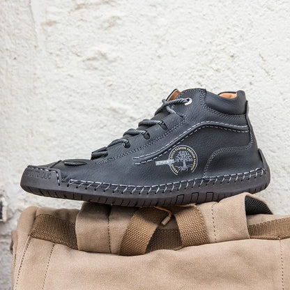 ClassicForge™ | Retro Pigskin Leather Boots