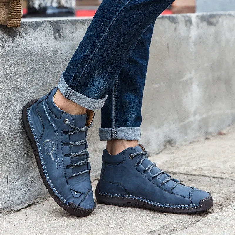 ClassicForge™ | Retro Pigskin Leather Boots