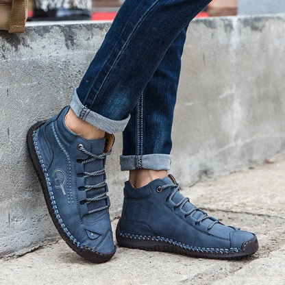 ClassicForge™ | Retro Pigskin Leather Boots