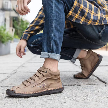 ClassicForge™ | Retro Pigskin Leather Boots